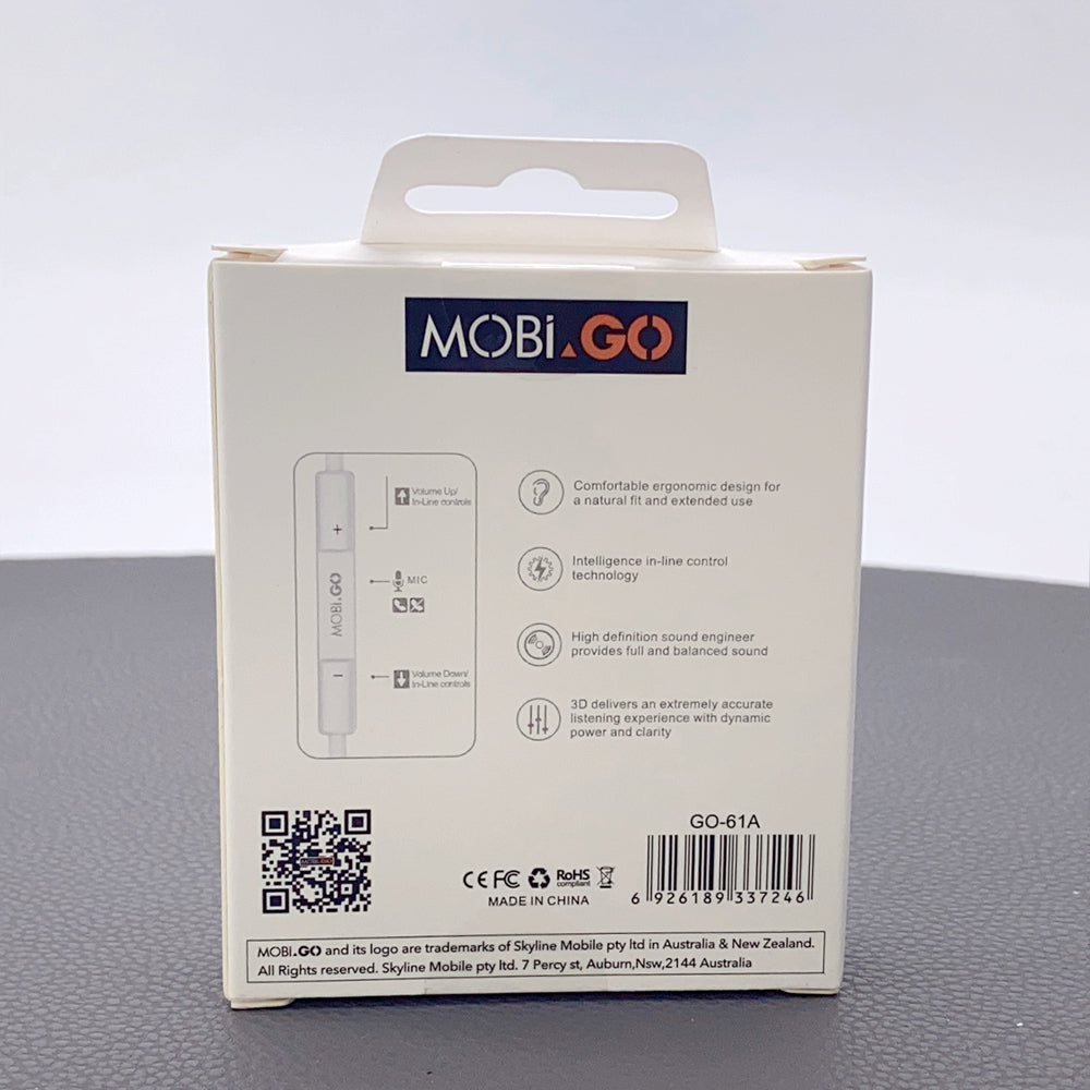 Mobigo 3.5mm aux earphone G0-61A