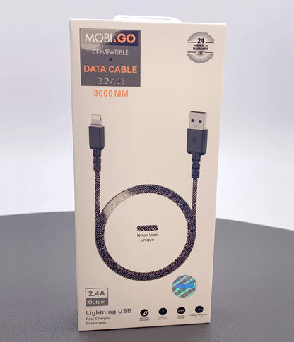 Mobigo 3m Lightning cable GO-108