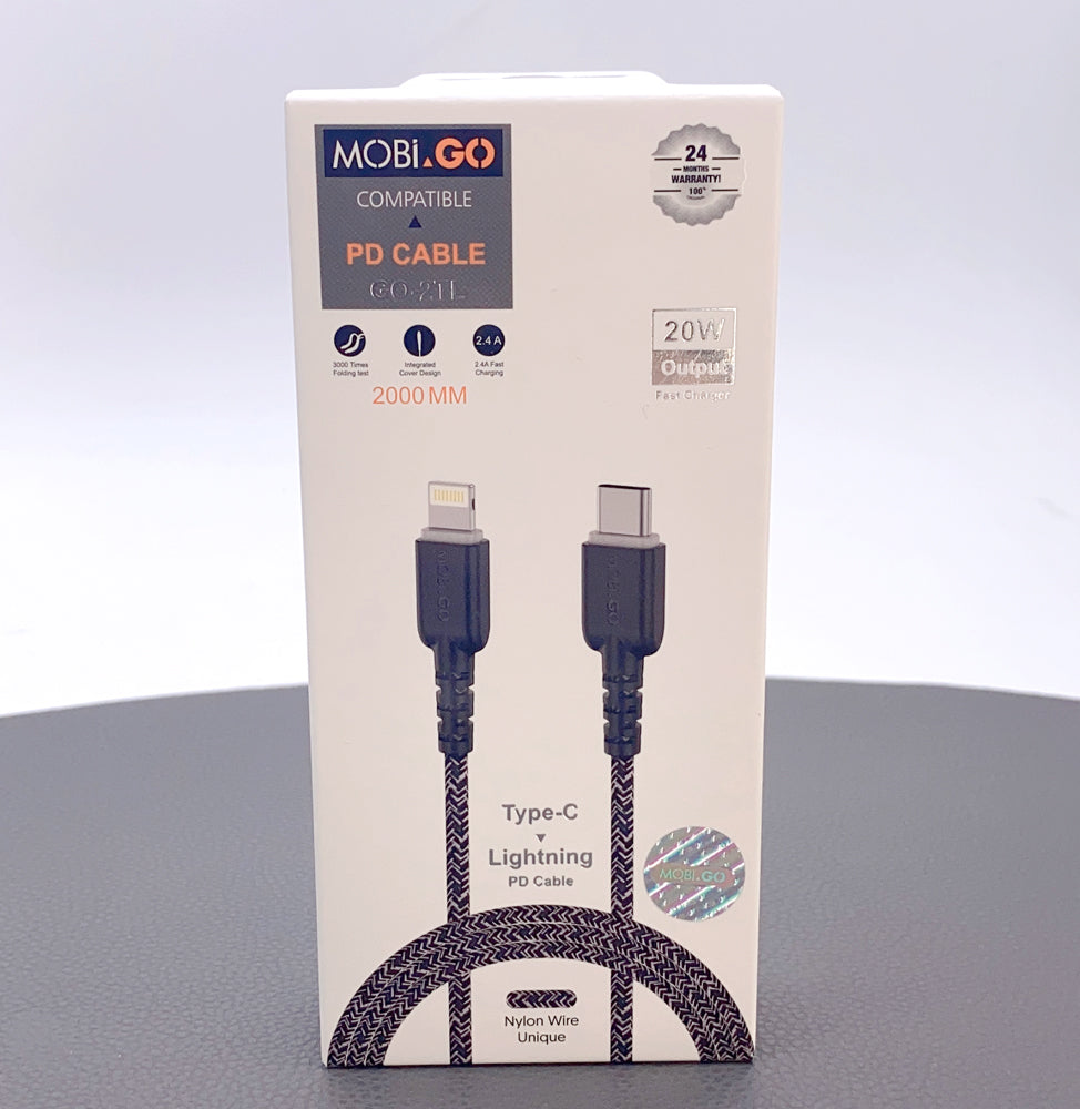 Mobigo 12m PD 20W Type-C to lightning cable GO-2TL