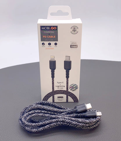 Mobigo 12m PD 20W Type-C to lightning cable GO-2TL