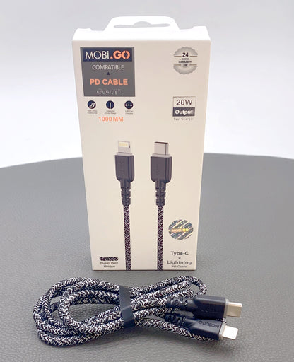 Mobigo 1m PD Type-C to lightning cable GO-1TL