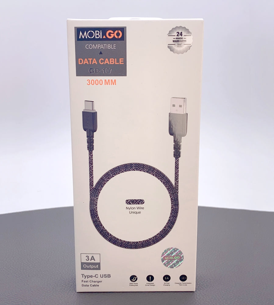 Mobigo 3m Type-C cable GO-107