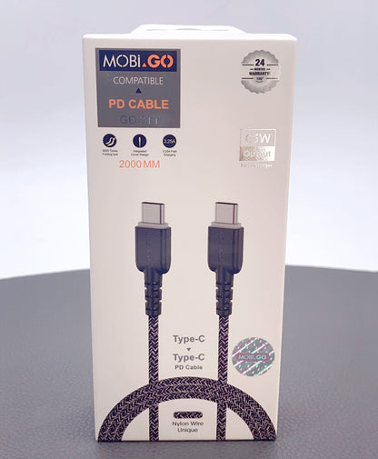 Mobigo 2m PD Type-C to Type-C cable GO-2TT