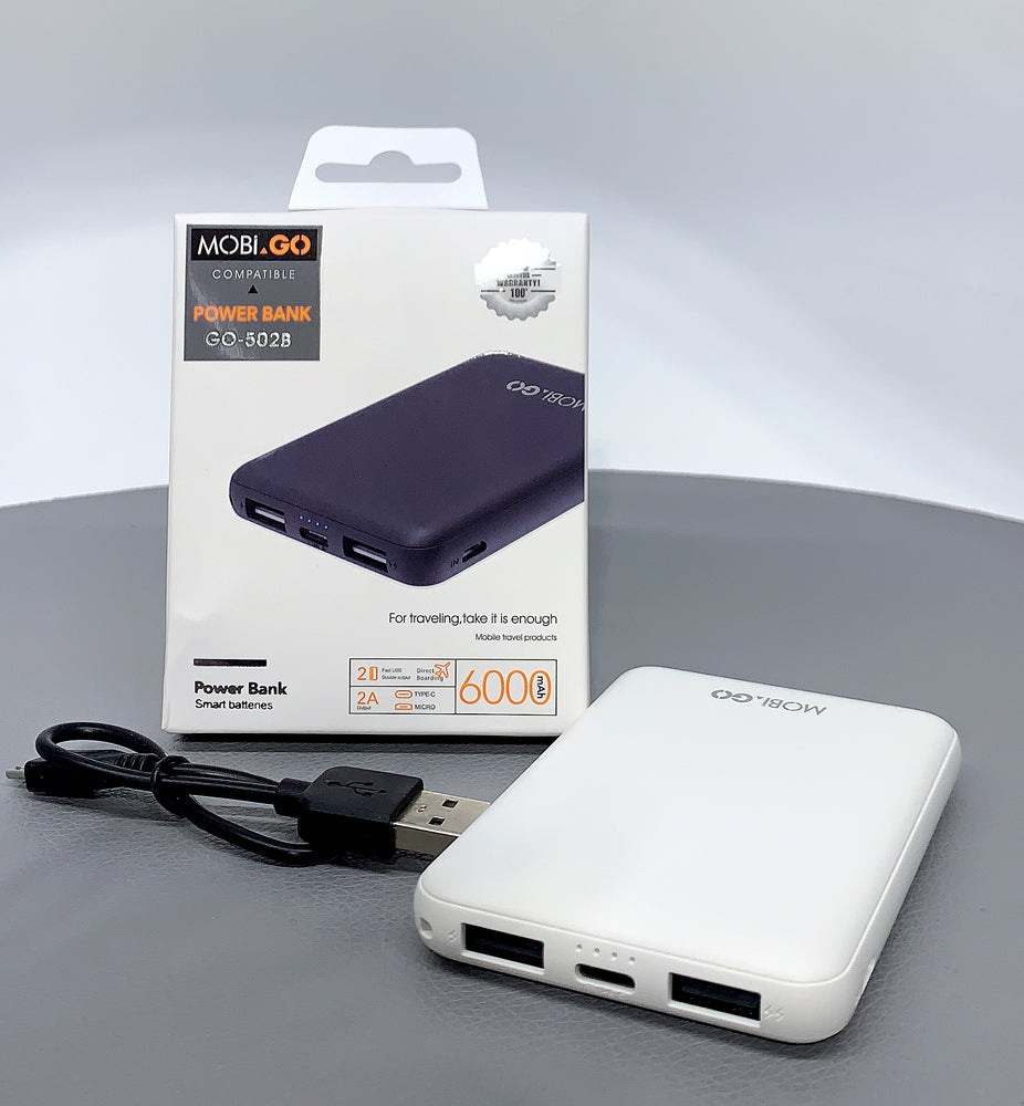 Mobigo GO-502B 6000mah smart batteries power bank