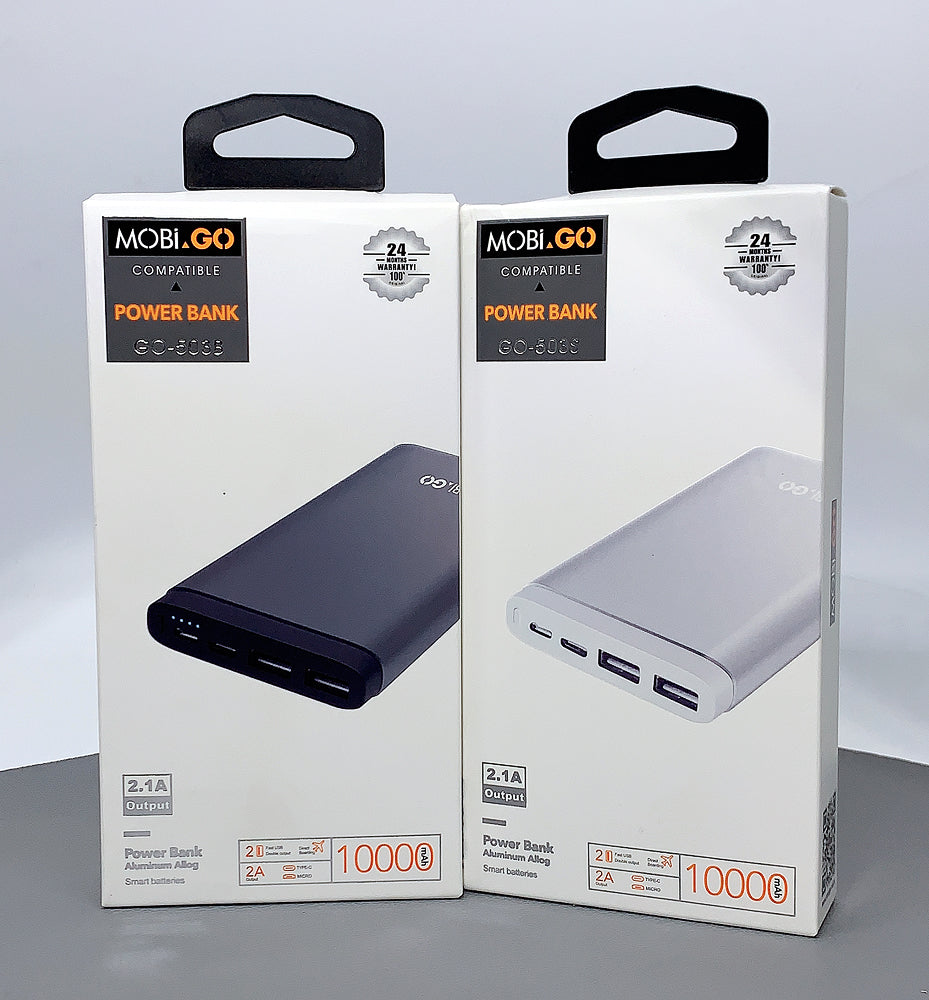 Mobigo GO-503B 10000mah smart batteries power bank