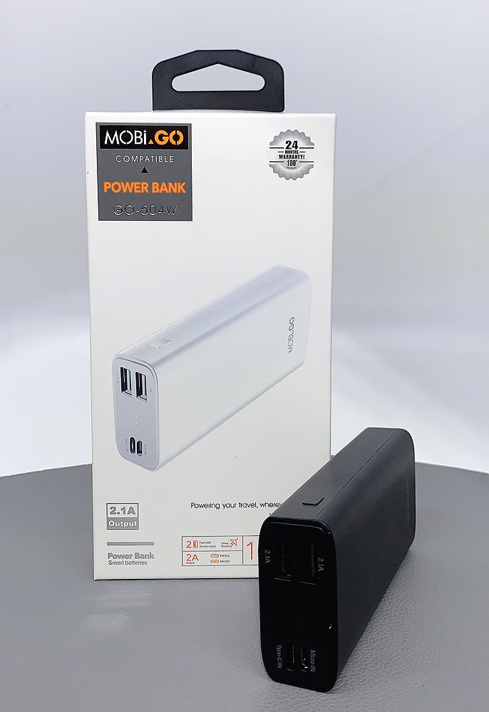 Mobigo GO-504B 10000mah smart batteries power bank