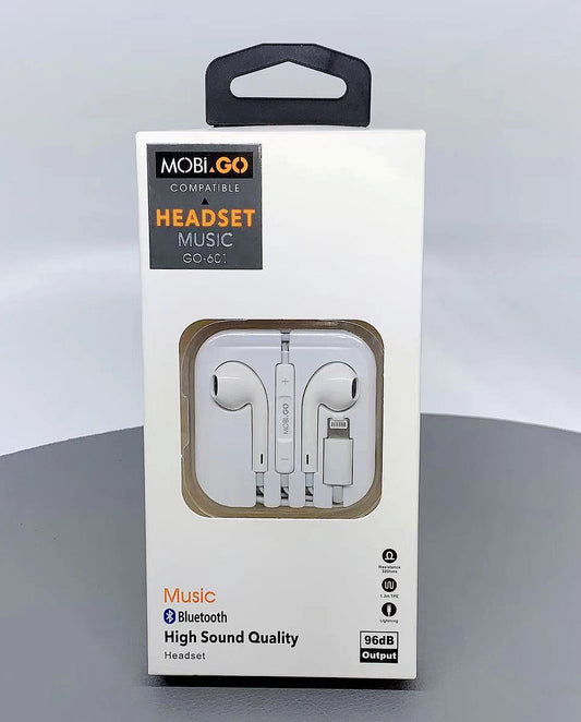 Mobigo GO-601 bluetooth headset with lightning connector earphone